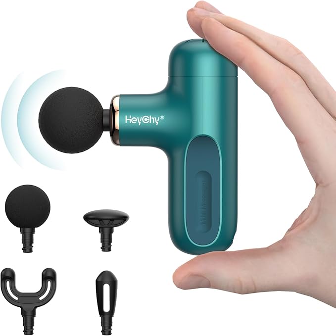 Super Mini Massage Gun Percussion Deep Tissues Muscle Massager Compact Sports Travel Massage Gun Portable Handheld Massager for Home Gym Office Outdoors
