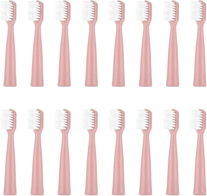 Replacement Toothbrush Heads Compatible for S12/HYUNDAI XM-806/ACA ALY-HYS01W/TSOP/Royalstar/INPHIC Bristles(16pink)