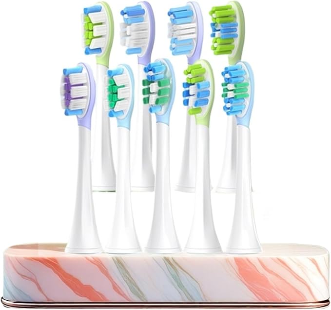 9Models Toothbrush Head CCompatible for with Sonicare HX3/HX6/HX9 Series Models(4pcs 906-W)