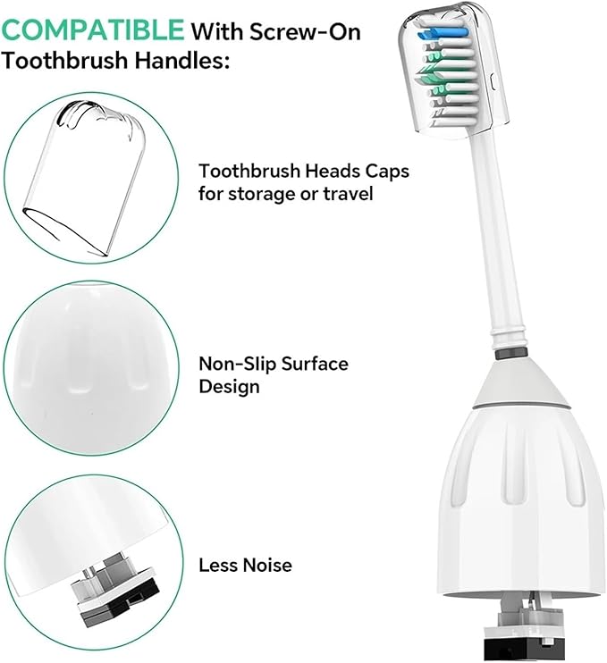 Compatible for Replacement Toothbrush Heads Compatible with Philips Sonicare Screw-on E Series Electric Brush Head Xtreme Essence Elite Advance(8 Pcs)