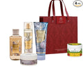 SNOWFLAKES &amp CASHMEREE - White BarnBath Body/Work - HOLIDAY COLLECTION - 4 Full Size and Holiday NEW Gift Bag With MIRACLE BRAZILIAN HAIR MASK (Packaging May Vary)