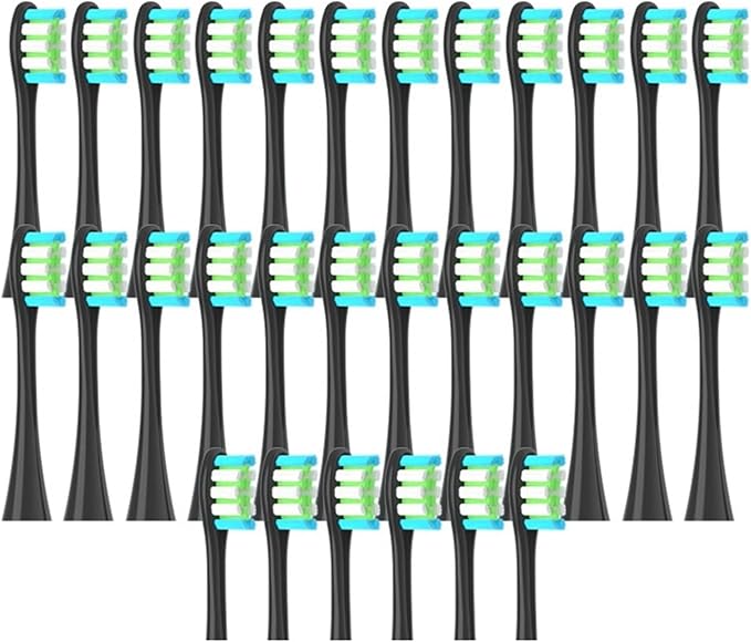 30PCS Vacuum BrushCompatible for X/X PRO/ Z1/ F1/ One/Air 2 /SE Replacement Head Toothbrush Nozzles Soft(30Black)