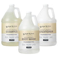 Ginger Lily Farms Club &amp Fitness Body Wash + Shampoo + Conditioner Bundle Fragrance Free