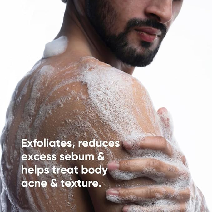 2% Salicylic Acid + LHA Body Wash | Un-even Rough &amp Bumpy Skin | Sulphate (SLS) Dye &amp Fragrance Free | Shower Gel For Women &amp Men | 200 ml.