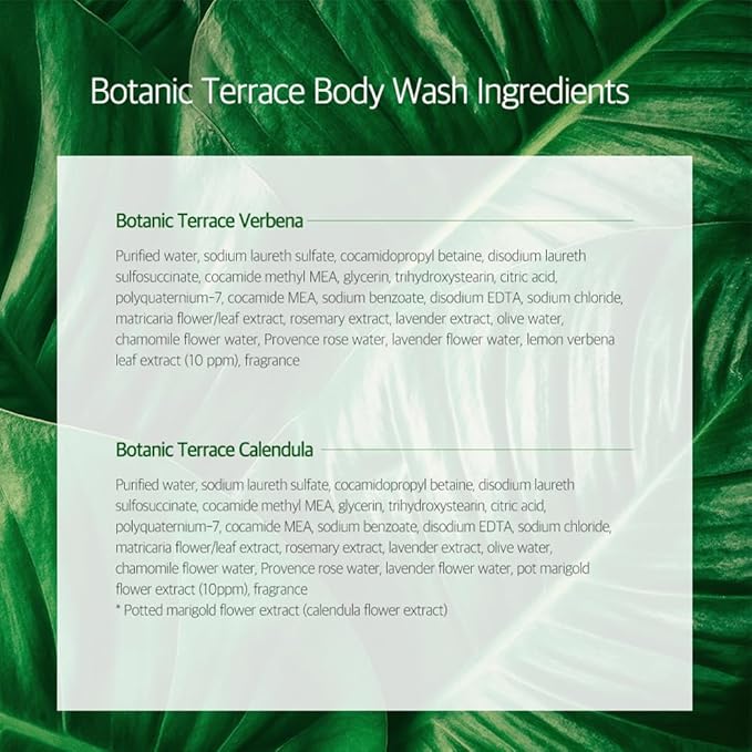 Botanic Body Wash 42.3 fl oz 1.2 kg (Verbena)