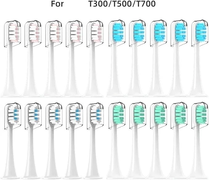 20Pcs Sonic Electric Toothbrush Head T300 T500 T700 Replacement UniversalCompatible for XIAOMI Series(Orange)
