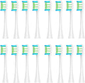 16pcs Replacement Brush HeadsCompatible for Oclean X/Pro/ Z1/ SE F1 One PW01/03/05/07/09 P5 Electric Toothbrush(16 White)