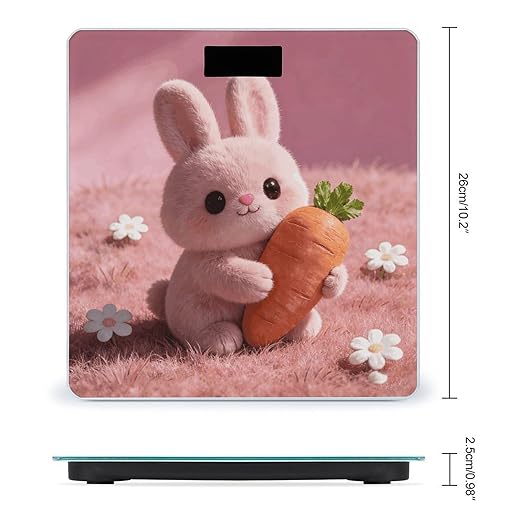 Bubblegum Pink Smart Scale for Body Weight Digital Bathroom Scale Toughened Glass Weight Scale with Large LCD Backlight Display High Precision Scales Weighing Machine