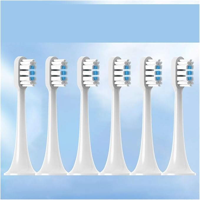 Compatible for T300 Replacement Toothbrush Heads Electric Vacuum Soft Bristle Brush 4/8/12/16PCS(T300 White Blue-8pcs)