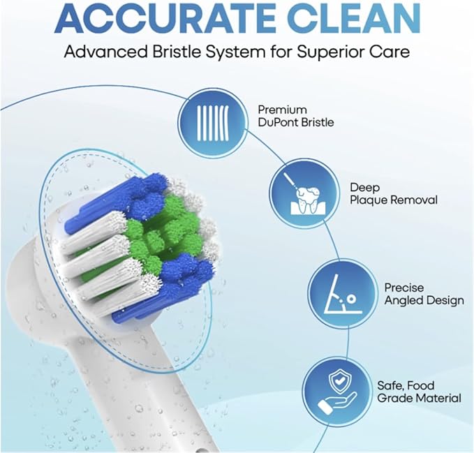 Replacement Toothbrush Heads for Oral-B Braun - 12 Pack Electric Toothbrush Head Refills Compatible with Pro 500/1000/3000/5000/7000 Vitality Triumph