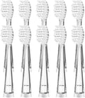 10PCS Small Replacement Toothbrush Heads Soft Bristle Replaceable Brush for Seago SG977/EK6/EK7/SG513 Electric(Bigger)