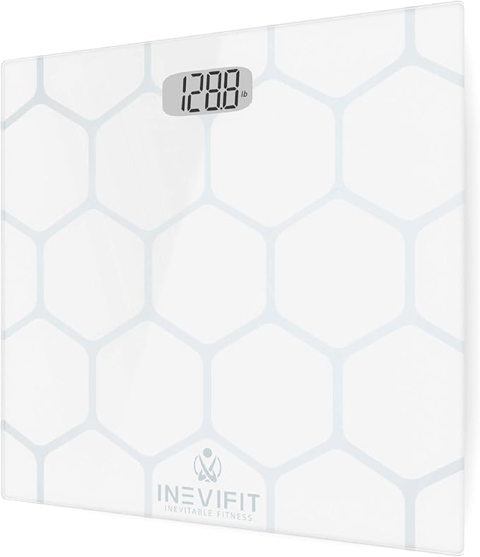 INEVIFIT Hydration &amp Wellness Bundle Digital Bathroom Scale &amp 3-in-1 Sports Water Bottle for Active Lifestyles