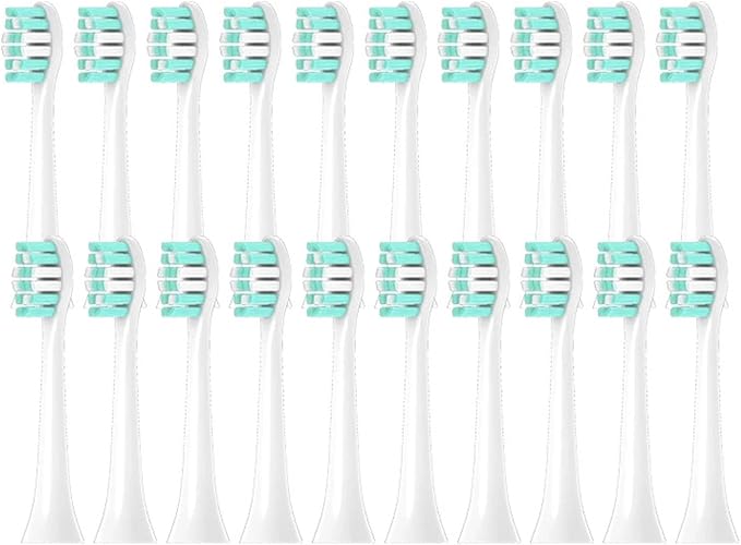 Replacement Toothbrush Soft Bristle Brush Heads Compatible for HX3120 HX3130 HX3216 HX3226 HX3240 HX3250 HX3260 HX3631(20 pcs)