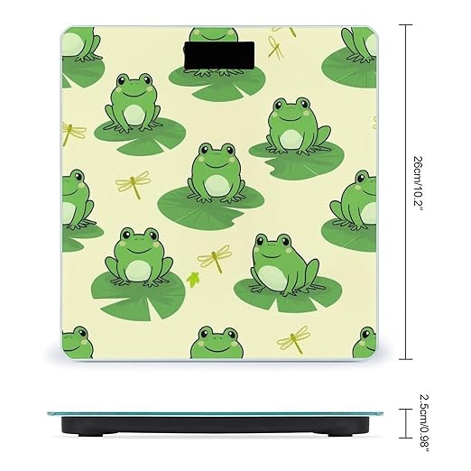 Smart Scale for Body Weight Digital Bathroom Weighing Scale Energy Saving Scale Cute Frog Animal Green Frogs