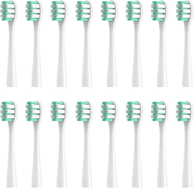 Toothbrush Replacement Heads Compatible for SOOCAS MT1 Spark Electric Soft Dupont Bristles Nozzles4/8/16pcs(16pcs White)