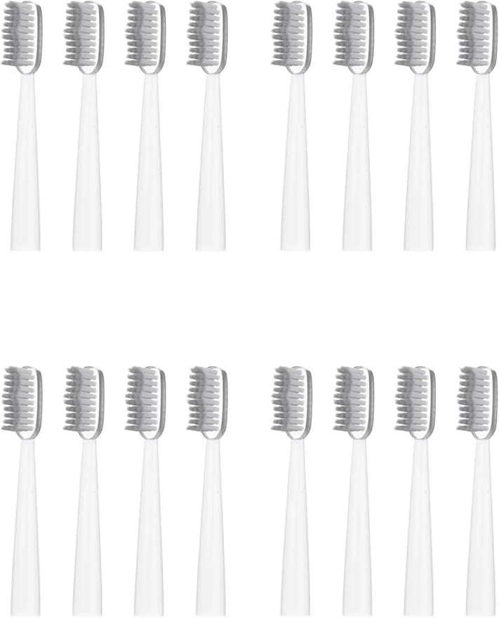 Replacement Toothbrush HeadsCompatible for Jianpai JD015 Sonic Electric Soft Bristles Nozzles(16PCS)