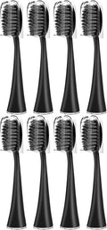 Compatible for Seago SG-540 Replacement Toothbrush HeadsCleaning Deep Tooth Gaps(8BLACK)
