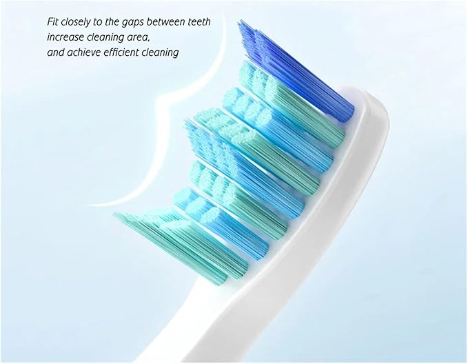 Replacement Brush HeadsCompatible for Seago Electric Toothbrushes E1-9/SG2303/SG575 Vacuum Packing(20pcs White)