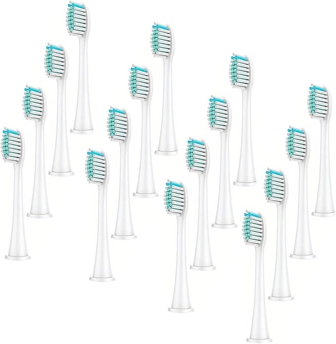 4Pcs Electric Toothbrush Head Replaceable Sonic HeadCompatible for Philips Sonicare's Brush(White 16pcs)