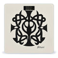 Supernatural Symbols Black Bathroom Scale for Body Weight LCD Display Digital Bathroom Scale Tempered Glass Bathroom Weight Scales Fashion Smart Scales for Home Bedroom 400 Lb