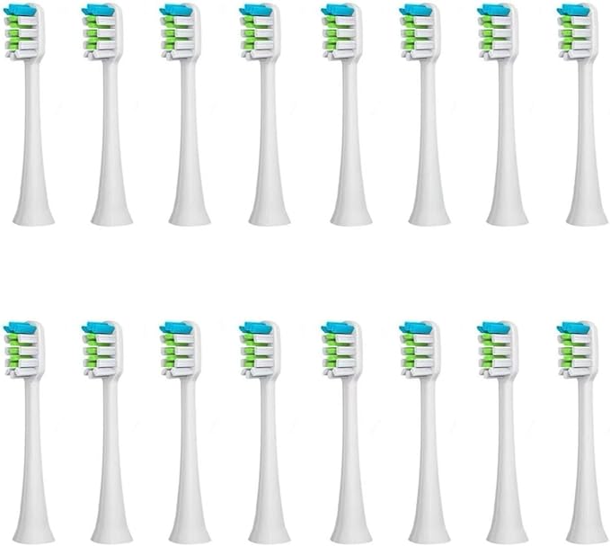 Replacement Toothbrush HeadCompatible for SOUNESS Electric SN801/ST903/ST901/ST905/ST802/SN-P1(16white Whitening)