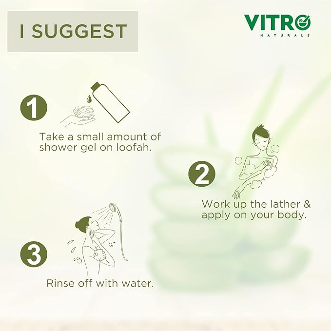 The Vitro. Aloe Vera Shower Gel | Hydrating &amp Nourishing Body Wash with Aloe Vera Glycerin &amp Honey | 500 ml