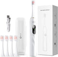 V3 Sonic Electric Toothbrush for Adults - Dual Display 5 Cleaning Modes Up to 200 Days Battery on a Single Charge 4 Brush Heads &amp IPX7 Waterproof Design
