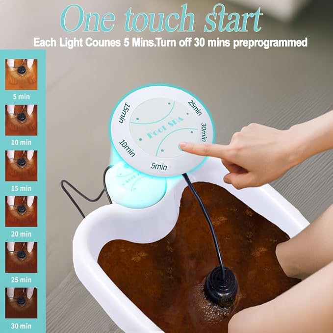 Portable Ionic Foot Bath Detox Machine - Ionic Detox Foot Spa Ion Cleanse for Home Use Home Salon Spa Detox Machine Healthy Detoxification