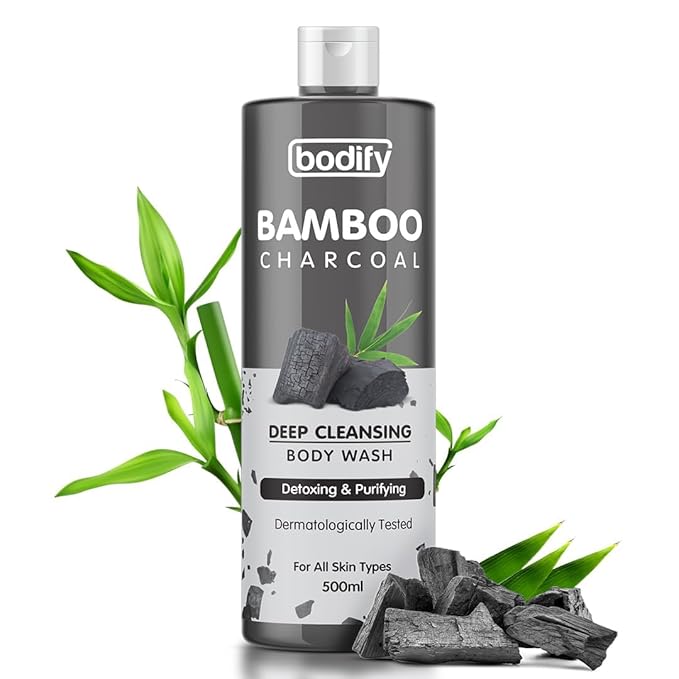 Charcoal Deep Cleansing Body Wash 500 Ml | Detoxing &amp Purifying | Paraben Free | All Skin Types