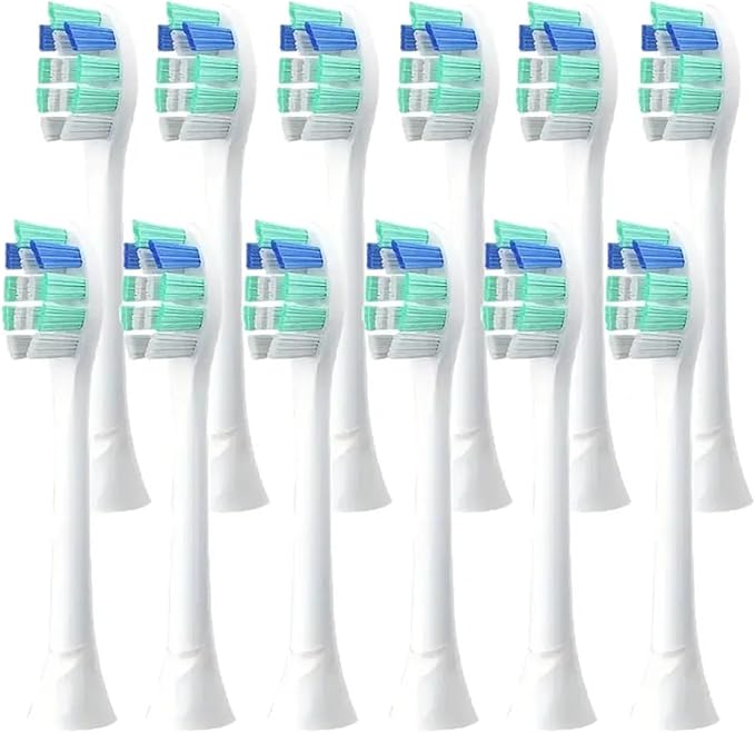 Replacement Toothbrush Heads For HX6730/HX6721/HX3216/HX9362/HX3210/HX6013/HX9063/HX6063 Bright White Brush Heads Nozzles C3 W3(12pcs)