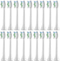 Compatible for 8-18pcs Toothbrush Replacement Heads Soft(18PCS Gray)