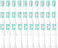 Compatible for with HX3120 3130 3216 3226 3240 3250 3260 3631 Sonic Electric Vacuum Toothbrush Soft Bristle Heads(30pcs)