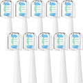 10 PCs Compatible for Pulsonic Electric Toothbrush Sound Replacement Heads(White)