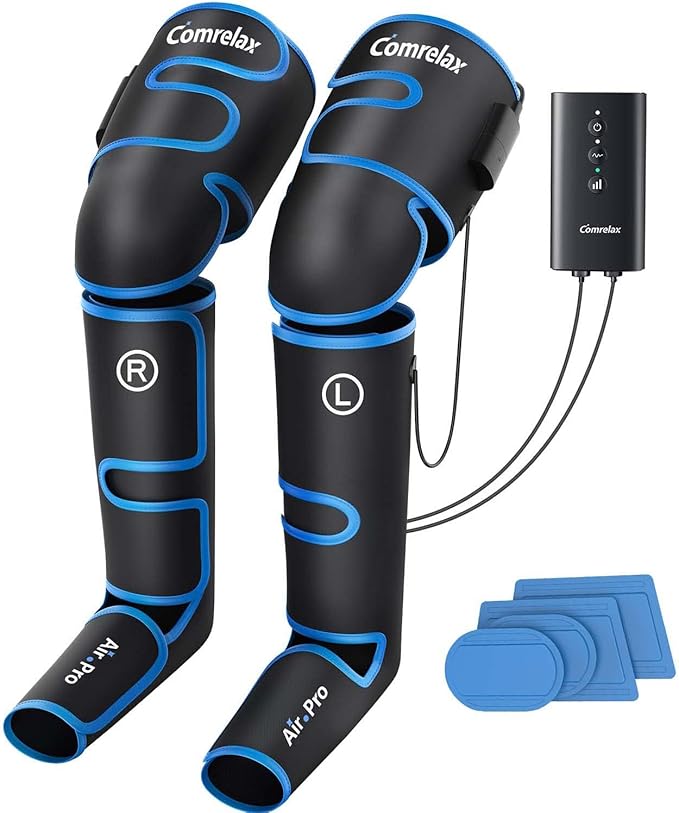 FSA Eligible HSA Approved Air Compression Leg Massager for Circulation and Recovery Full Leg Massager with Cold Therapies 3 Modes 3 Intensities Sequential Compression Device for Pain Relief