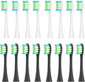 Compatible for Oclean 16PCS Replacement Brush Heads - Sonic X/X Pro/Z1/SE/F1/One/PW01-09/P5(16 White and Black)