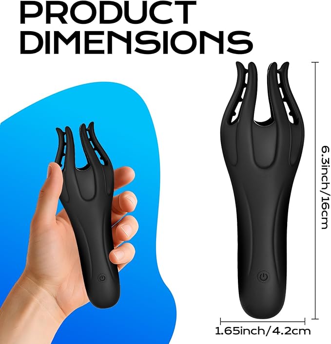 Handheld Massager.Rechargeable Waterproof Portable for Trav Black.