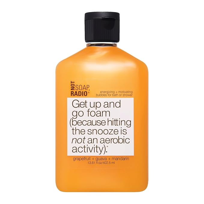 Not Soap Radio Get Up and Go | Mandarin Grapefruit | Foam Bath Shower Gel