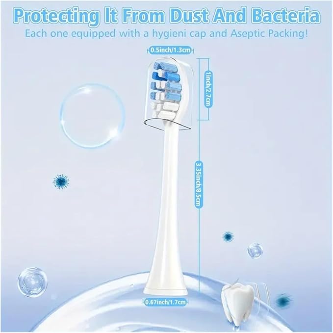 16Pcs Replacement Toothbrush HeadsCompatible for with Electric Brush Head 4100 6500 6100 7500 5300 1100(16pcs Green)