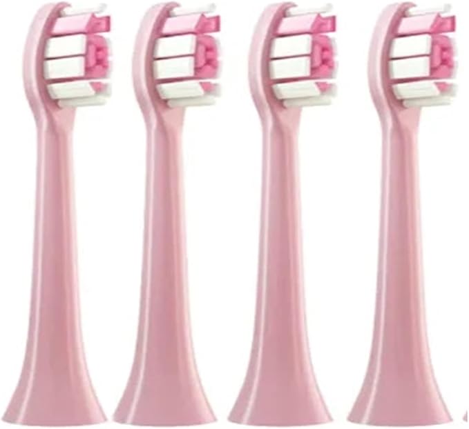 4Pcs 10Pcs Replacement Brush HeadsCompatible for Philips HX6064 HX6930 HX6730 Sonic Electric Toothbrush Vacuum(4PCS-C2-Pink)