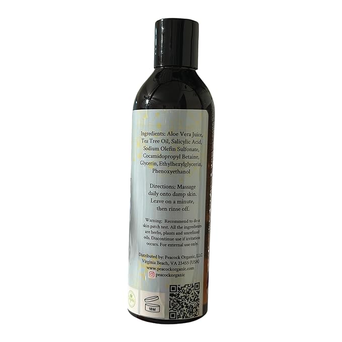 Acne Body Wash with 2% Salicylic Acid – Daily Cleanser for Acne-Prone Skin - Unscented - 8oz