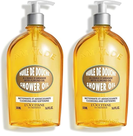 L'OCCITANE Cleansing &amp Softening Almond Shower Oil Body Wash &amp Shaving Base Purifies &amp Smooths Without Drying Skin Milky Lather Nourishing Skincare