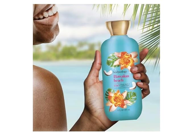 2 in 1 Body Wash &amp Bubble Bath Hawaiian Beach16 fl oz pack 1
