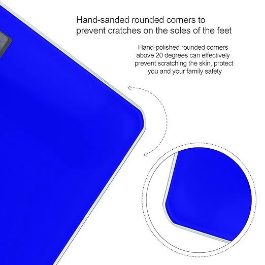 Smart Scale for Body Weight Automatic Switch Digital Bathroom Weighing Scale Klein Blue