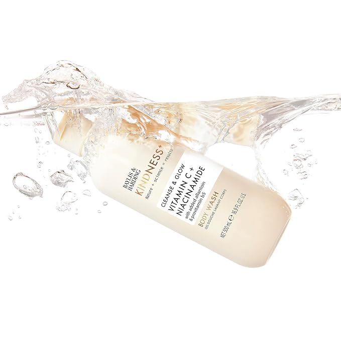 Baylis &amp Harding Kindness + Vitamin C &amp Niacinamide Orange &amp Mango Fragrance 16.9 fl. oz Cleanse &amp Glow Body Wash (Pack of 3) - Biodegradable Formula - Vegan Friendly