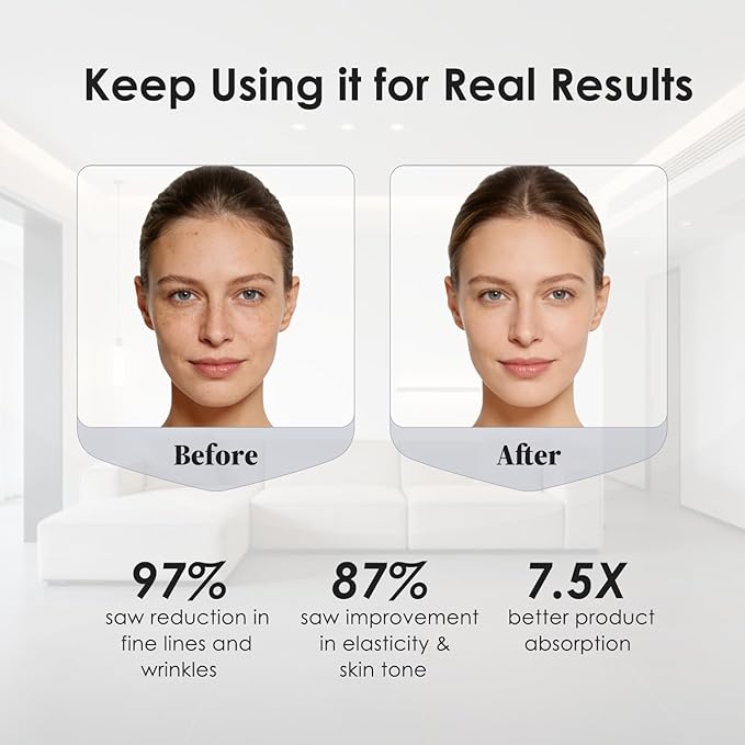 7-in-1 Face &amp Neck Beauty Massager with Heat &amp Cold Gua Sha Facial Massager Tool Microcurrent 7 Light Therapies Smart Vibration for Puffiness Firming &amp Glowing Skincare (Pearl White)