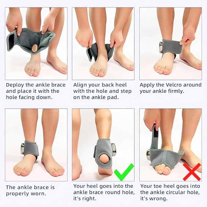 Foot Renew Ankle Massager with Vibration and Heat - Cordless Rechargeable Ankle Heating Pad for Pain Relief Plantar Fasciitis &amp Achilles Tendonitis. Adjustable Wrap for Circulation Boost. (GRAY-2