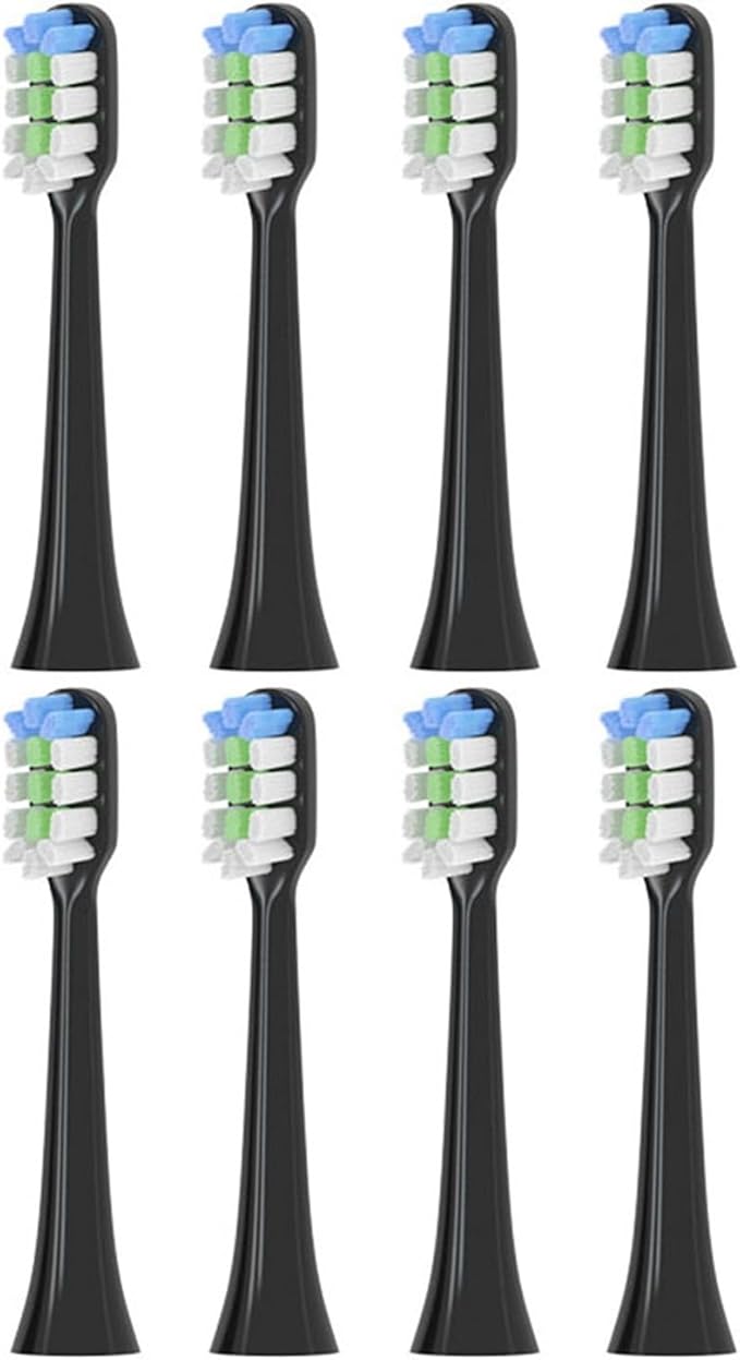 Compatible SNP1 Electric Toothbrush Replacement Brush Head SN-P1 Bright White(Dark Grey)