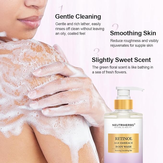 Neutriherbs Body Wash Body Lotion Target Aging Skin Clean Refresh and Rebounce Skin