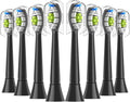 4/8/16pcs Replacement Toothbrush Heads Compatible for PhlipsElectric Tooth-Brush Head Compatible with Phllips(Silver)