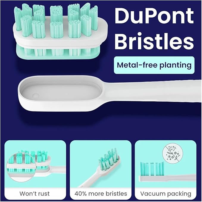 Replacement Brush HeadsCompatible For Xiaomi T300/T500/T700 Sonic Electric Toothbrush Soft Bristle Nozzles With Caps Sealed Package(10Pink)